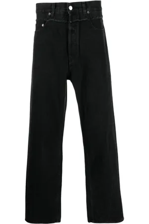 AMBUSH Frayed-Trim Loose Jeans