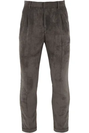 D.A. Daniele Alessandrini Chinos, male, , XL, Grey Trousers with Model P4037N11174306