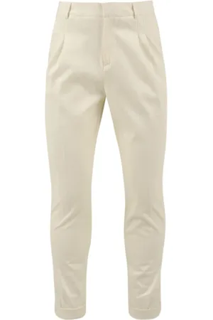 D.A. Daniele Alessandrini Chinos, male, , 2XL, Cream Trousers for Men