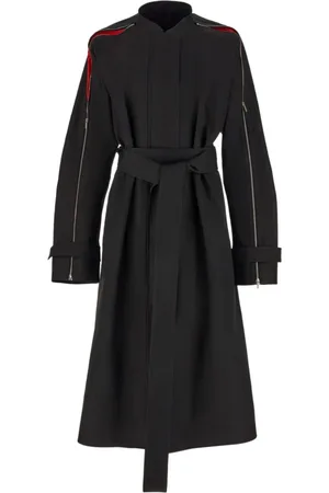 Salvatore Ferragamo Belted Coats, female, , XS, Zip-Detail Trench Coat