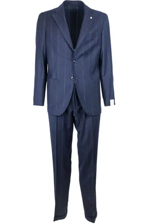 Lubiam Single Breasted Suits, male, , L, Dresses