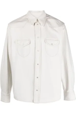 Bally Shirts, female, , S, Denim Shirt with Mother-of-Pearl Buttons
