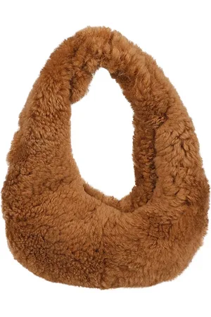 Anita Bilardi Shoulder Bags, female, , ONE SIZE, Camel Faux Fur Shoulder Bag