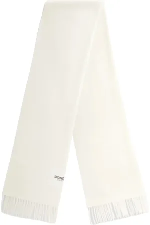 Dondup Winter Scarves, female, , ONE SIZE, Scarf with Fringes and Logo Label