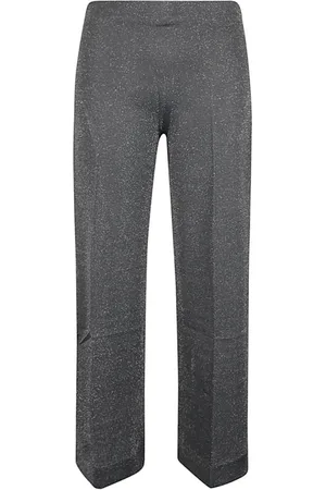 CIRCUS HOTEL Grey Wide Leg Trousers