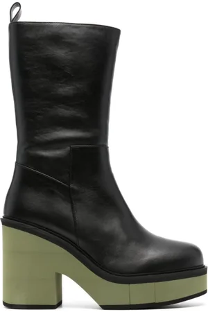 Paloma Barceló Leather Heel Ankle Boots