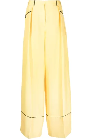 Bally Wide Trousers, female, , XS, Silk Wide-Leg Trousers