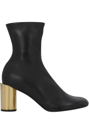 Lanvin Heeled Boots, female, , 4 UK, Geometric Heel Leather Boots