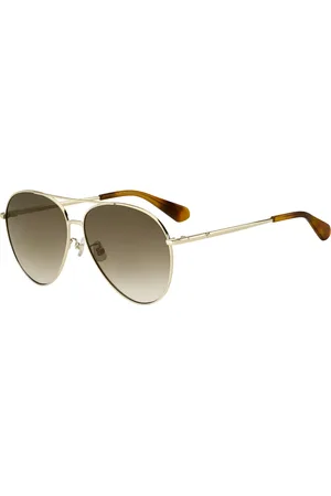 Kate Spade Sunglasses, female, , 61 MM, Pale Gold/Brown Shaded Sunglasses