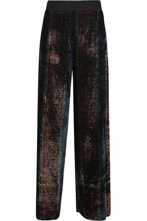 OBIDI Wide Trousers, female, , M, Blue Wide-Leg Trousers