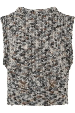 Attic and Barn Round-neck Knitwear, female, , M, Grey Jumpers for Women
