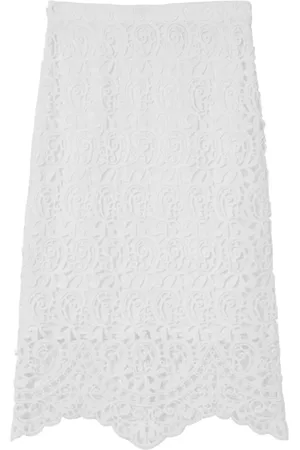 Burberry Short Skirts, female, , 2XS, Macramé-Lace Pencil Skirt