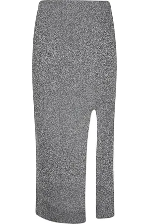 CIRCUS HOTEL Midi Skirts, female, , S, Grey Viscose Midi Skirt