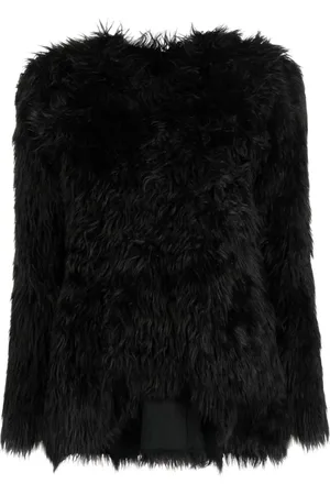 Comme des Garçons Faux-Fur Long-Sleeved Top