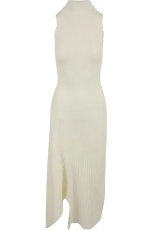 AKEP Knitted Dresses, female, , M, Cream Dress with Model Vskd01062