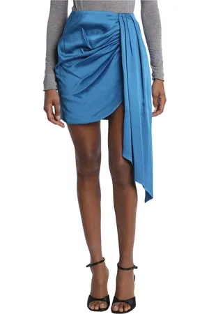 Simkhai Short Skirts, female, , XS, Turquoise Mini Skirt by Jonathan