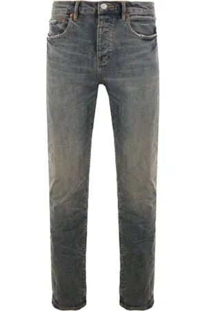 Purple Brand Slim-fit Jeans, male, , W32, Slim-Fit Denim Jeans in Indigo with Distressed Effect