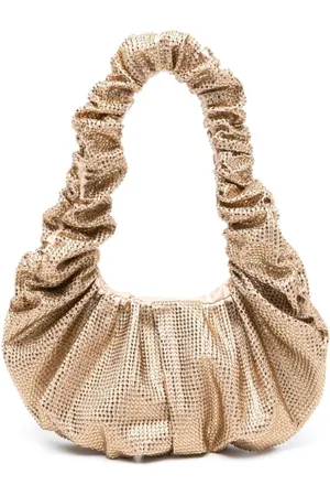 GIUSEPPE DI MORABITO Shoulder Bags, female, , ONE SIZE, Golden Rhinestone Embellished Shoulder Bag