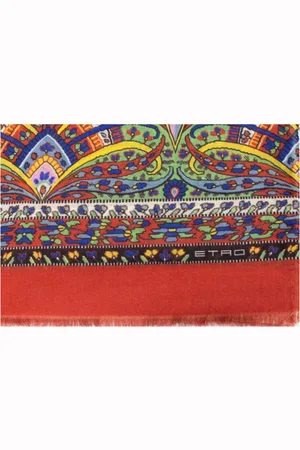 Etro Winter Scarves, female, , ONE SIZE, Printed Cashmere Silk Blend Scarf