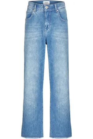 Angels Cropped Jeans, male, , W34, Wide Fringe Jeans