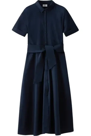 Woolrich Shirt Dresses, female, , L, Classic Cotton Midi Dress