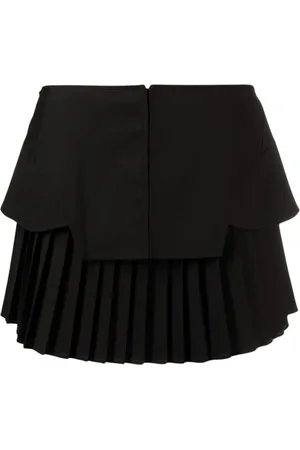 ANDREA ADAMO Flannel Mini Skirt with Corse