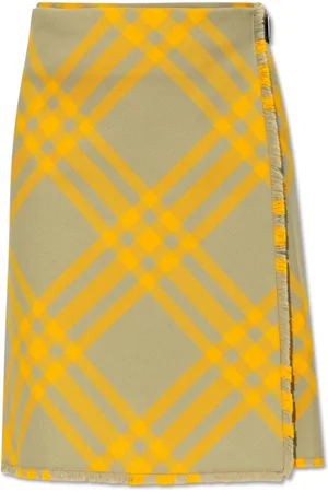 Burberry Midi Skirts, female, , 2XS, Checked Skirt