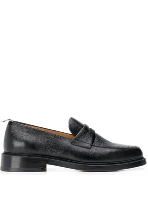 Thom Browne Penny Loafers with Brogue Detailing