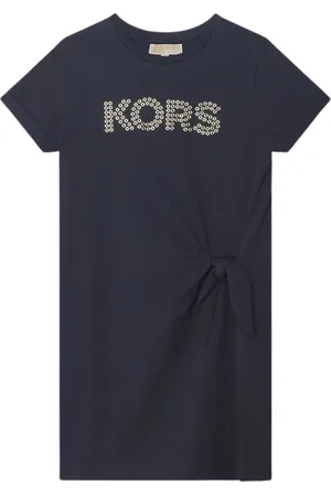 Michael Kors Short Sleeve Cotton Logo Dress
