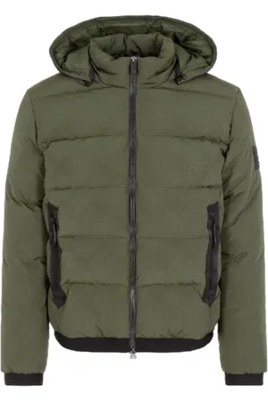 EA7 Down Jackets, male, , XL, Hooded Padded Jacket