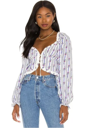 For Love & Lemons Dalia Crop Top - Stylish and Trendy