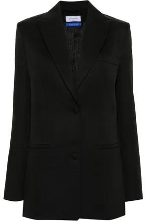 OFF-WHITE Blazers, female, , S, Embroidered Wool Jacket
