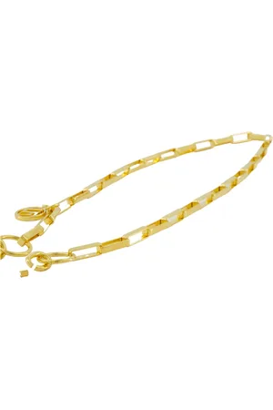 Linda Farrow Bracelets, unisex, , ONE SIZE, Gold Metal Rectangle Chain