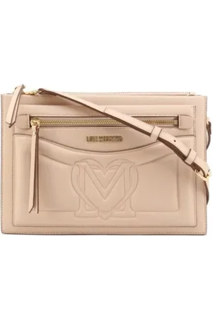 Moschino Cross Body Bags, female, , ONE SIZE, Nude Polyurethane Clutch for Women