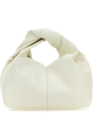 J.W.Anderson Handbags, female, , ONE SIZE, Ivory Leather Mini Twister Hobo Handbag