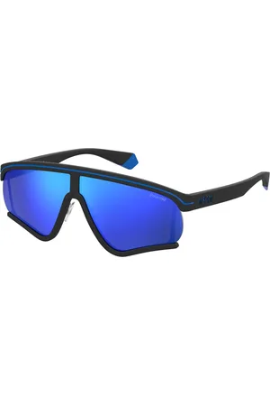 Polaroid Sunglasses, unisex, , 68 MM, Blue/Blue Sunglasses