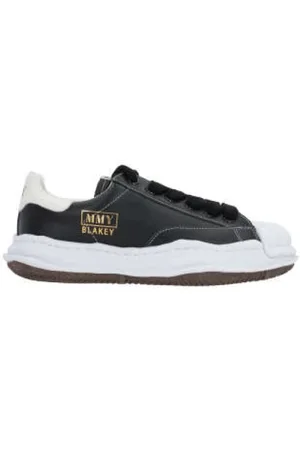 MIHARA YASUHIRO Sneakers, male, , 10 UK, Low-Top Leather Trainers with Rubber Toe
