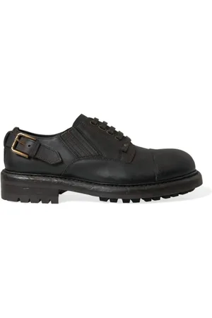 Dolce & Gabbana Business Shoes, male, , 6 UK, Leather Lace Up Derby Dress Shoes