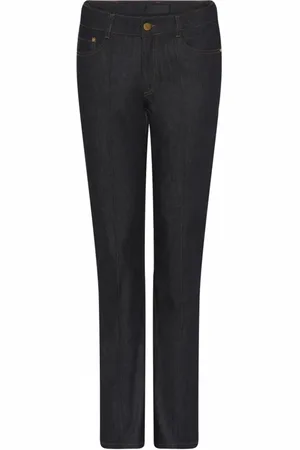 C.ro Skinny Jeans, female, , 4XL, Emma Pin-Tuck Jeans - Indigo Blue
