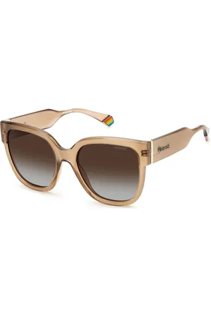 Polaroid Sunglasses, female, , 55 MM, Havana/Brown Shaded Sunglasses