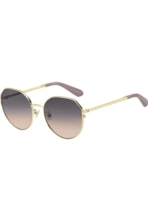 Kate Spade Sunglasses, female, , 60 MM, Pale Gold/Grey Brown Sunglasses Carlita