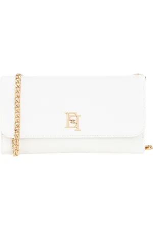 Elisabetta Franchi Wallets & Cardholders, female, , ONE SIZE, Ivory Wallet Bag with Shoulder Strap