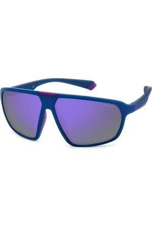 Polaroid Matte Black Violet Sunglasses