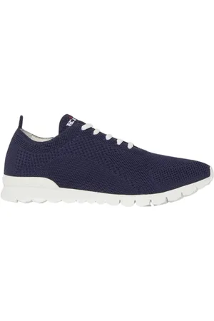 Kiton Navy Knit Trainers