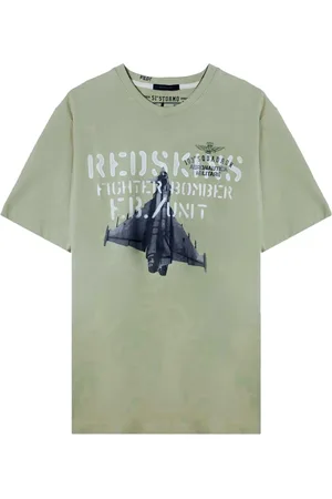 Aeronautica Militare 103º Squadrone Red Skins T-shirt Sage