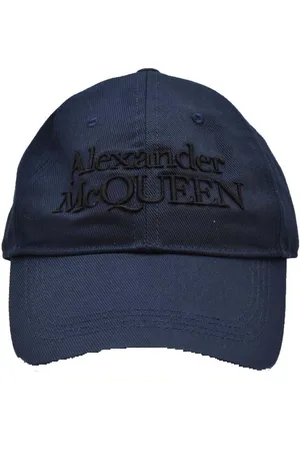 Alexander McQueen Mens Accessories Hats Caps Blu Ss22