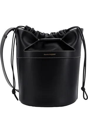 Alexander McQueen Bucket Bag Backpack with Leather Drawstring