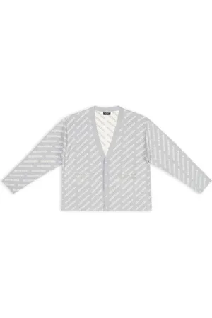 Balenciaga Mini Allover Logo Cardigan