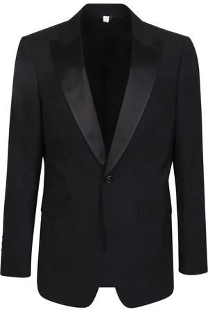 Burberry Blazers, male, , M, Sophisticated Oak Leaf Tuxedo Jacket