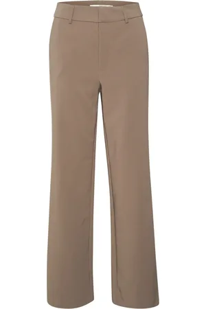 Gestuz Wide Trousers, female, , XS, Earth Straight Leg Trousers